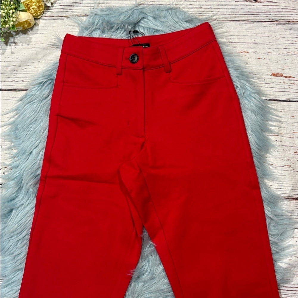 NWT Universal Standard Cigarette Ponte Pants Poppy sz 4XS - Picture 6 of 9